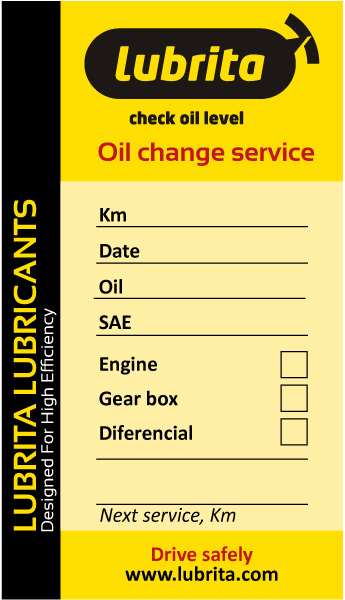 Lubrita Oil Change service label_news.jpg